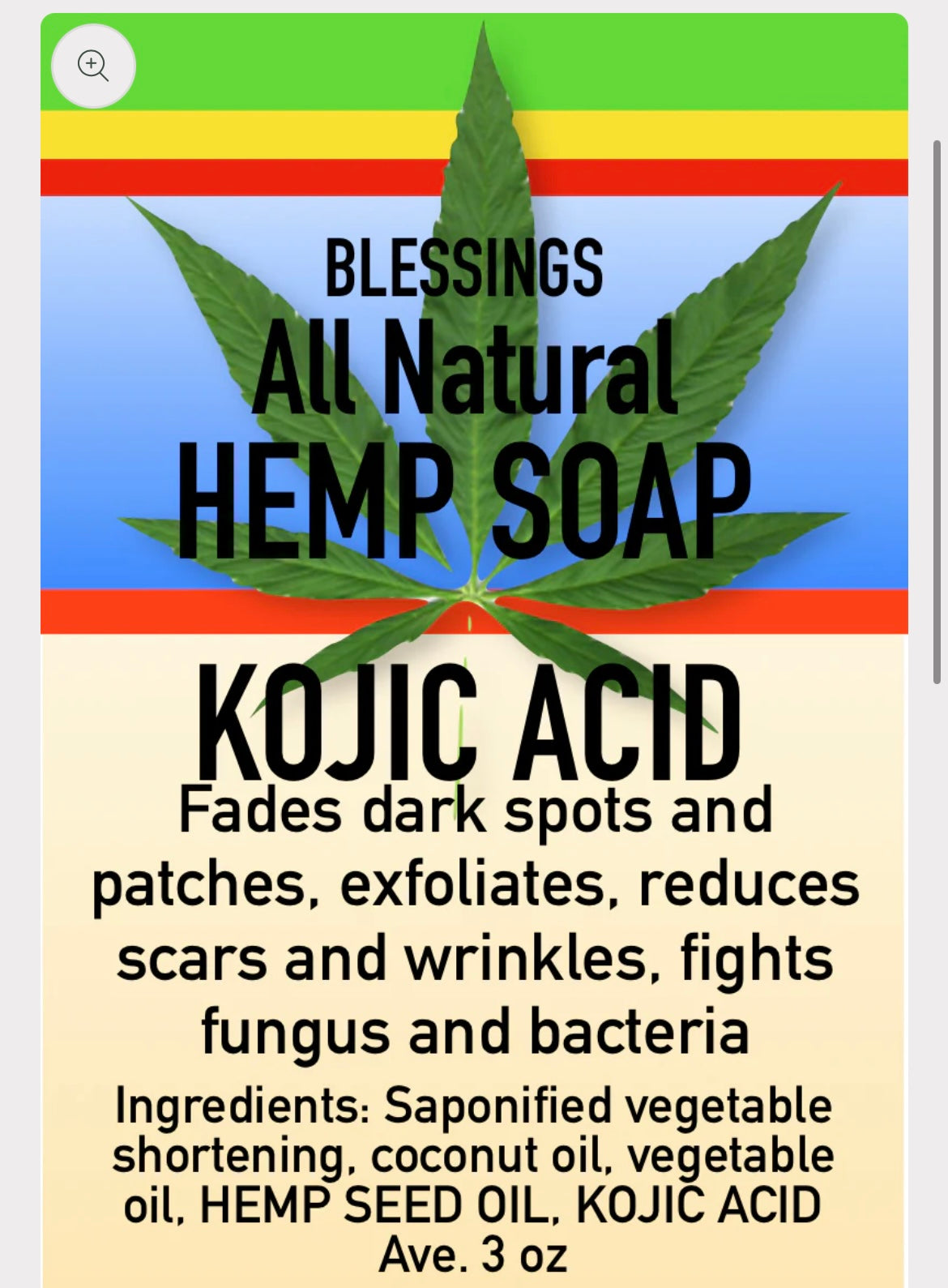 Hemp Kojic Soap