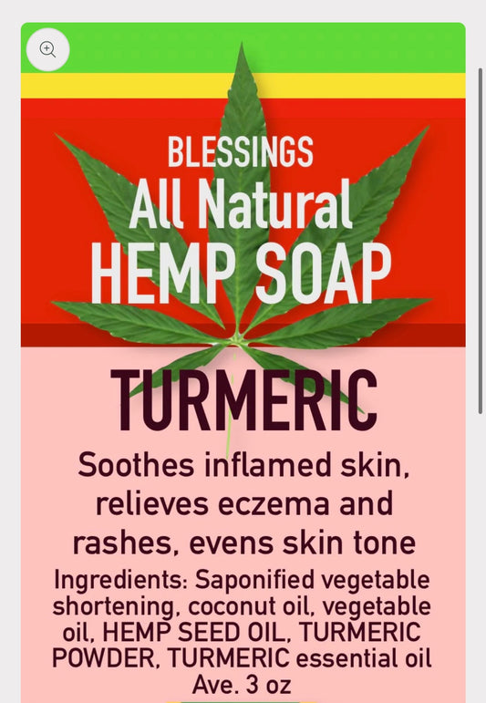 Hemp Turmeric Soap
