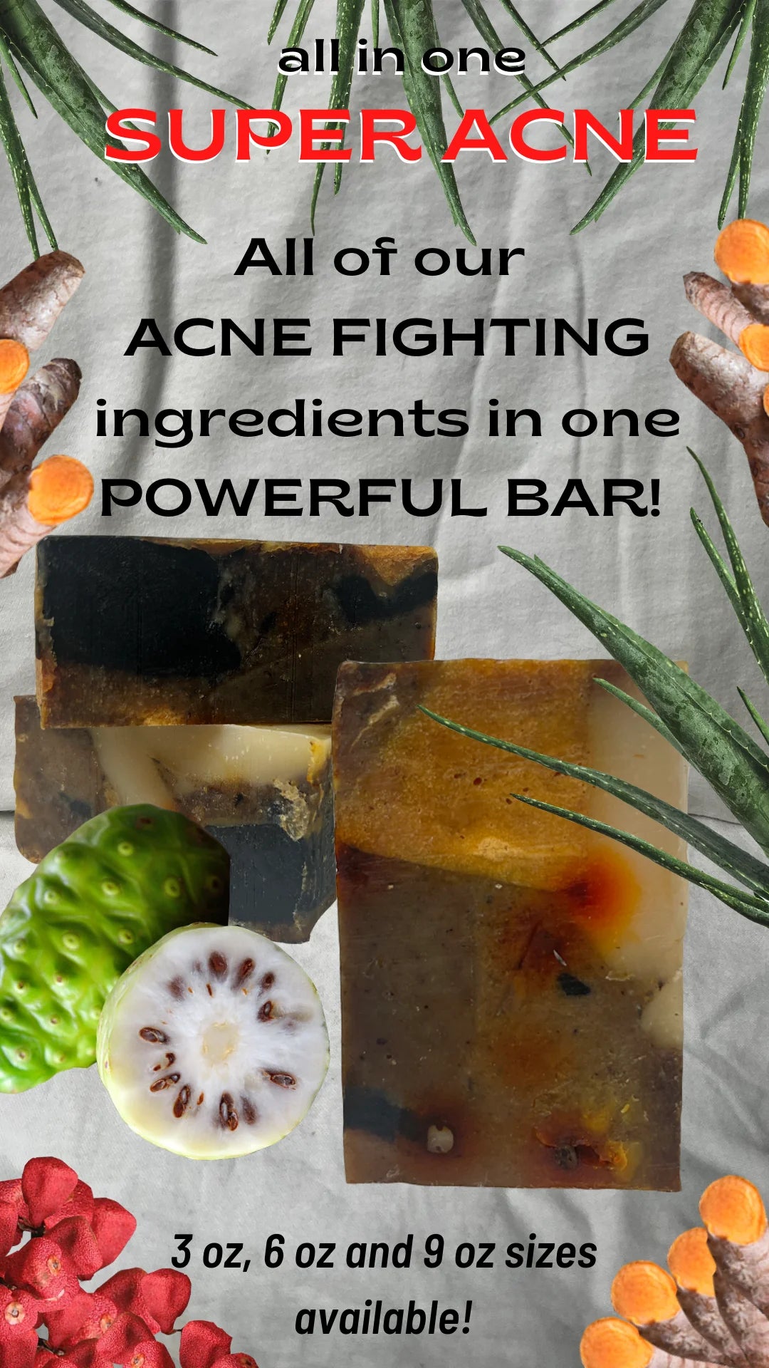 Super Acne Soap 3oz Bar