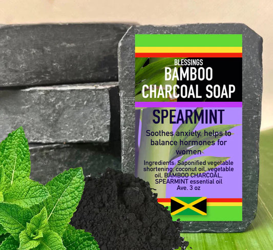 Bamboo Charcoal Spearmint  Soap